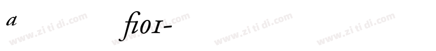 Adobe Garamond W01字体转换